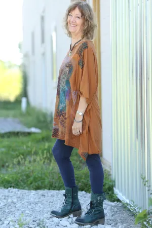 1255 Oversized Tunic Tee Amber-P