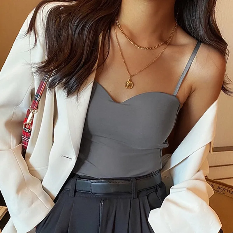 2025 Women's Camisole - Soft, Comfortable Summer Tops, Ice Silk, Elegant & Sexy, All-match Casual One-piece
