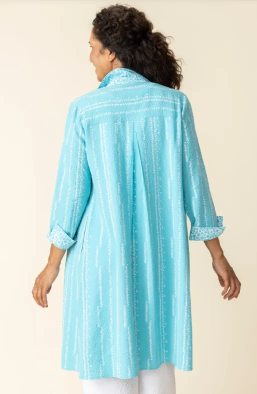 21983 - Crinkle Crepe Bud Mix-It Shirt Dress