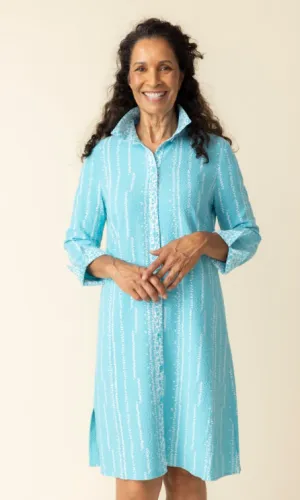21983 - Crinkle Crepe Bud Mix-It Shirt Dress