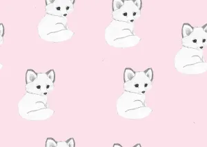 50 % off Pink arctic fox Leggings - 0-3 Months baby pink cuffs