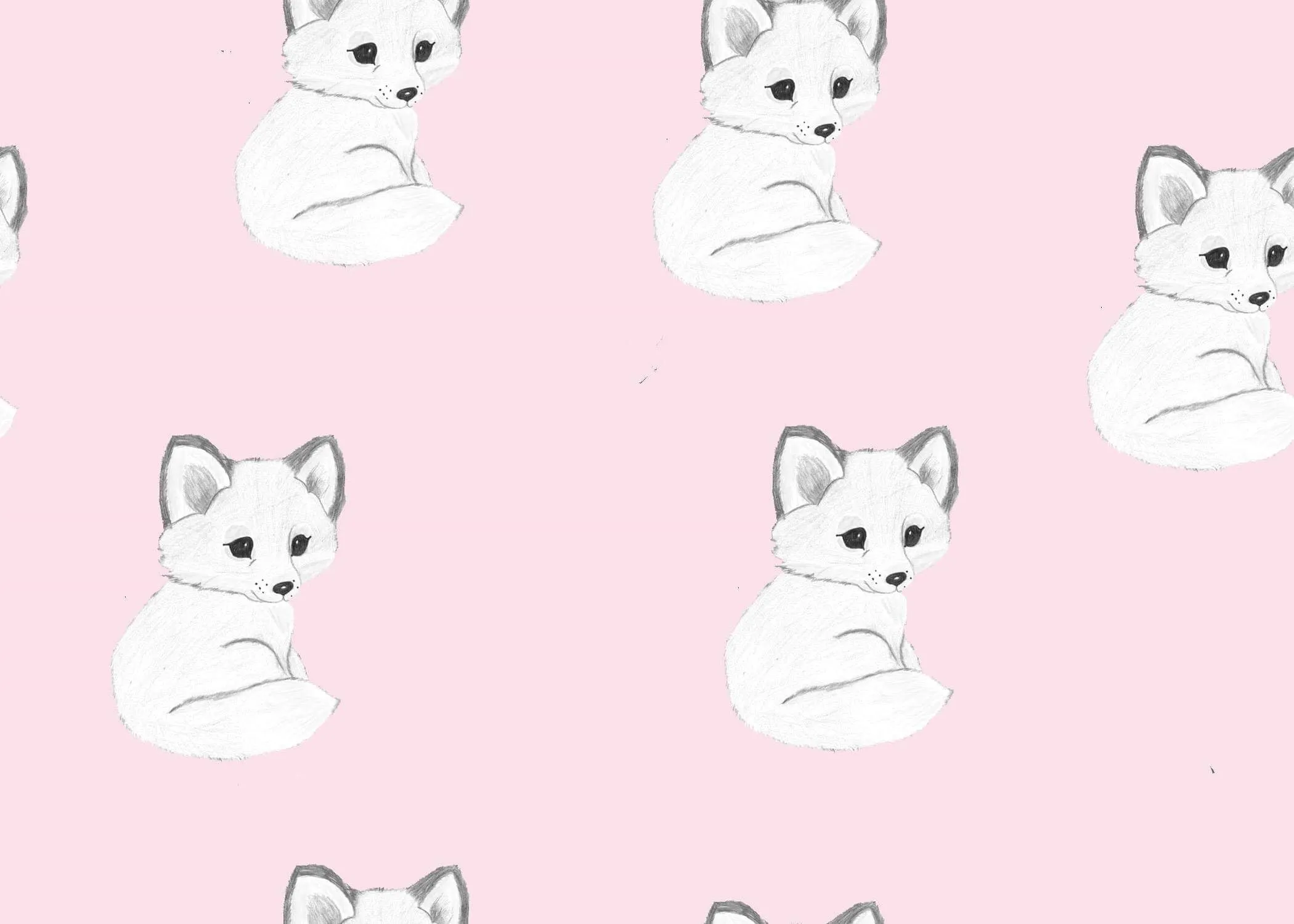 50 % off Pink arctic fox Leggings - 0-3 Months baby pink cuffs
