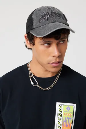 Abrand X Ripcurl Collab Hot Locals Cap - Bazza - Washed Black