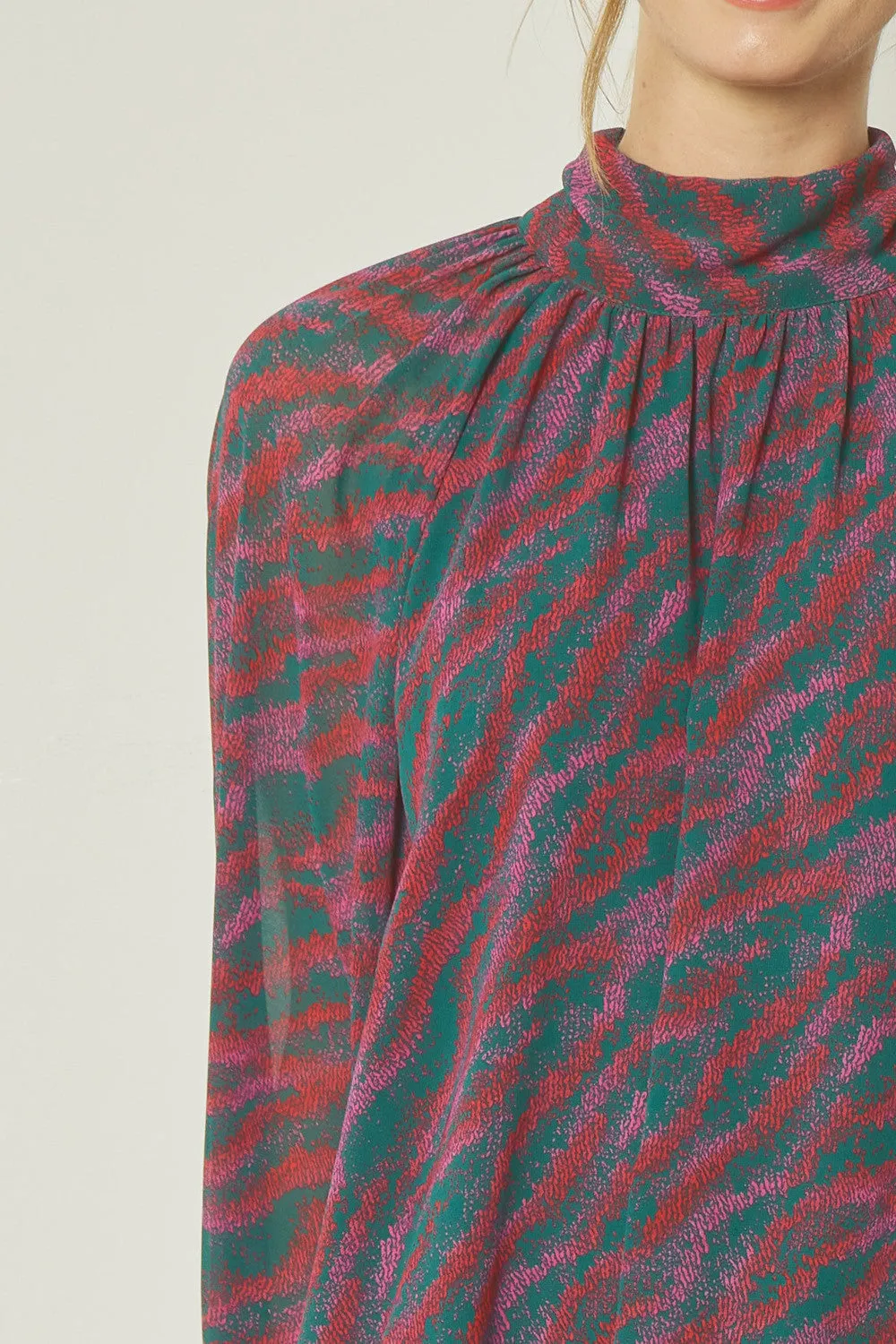 Abstract D-N-A Long Sleeve Top