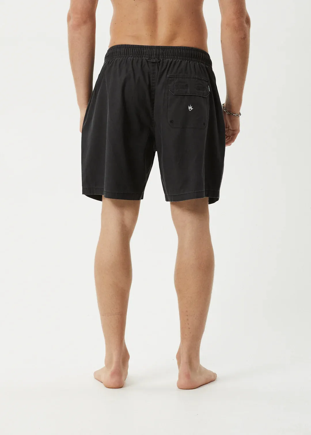 Afends Dopamine Swim Short 18" - Black Acid Wash