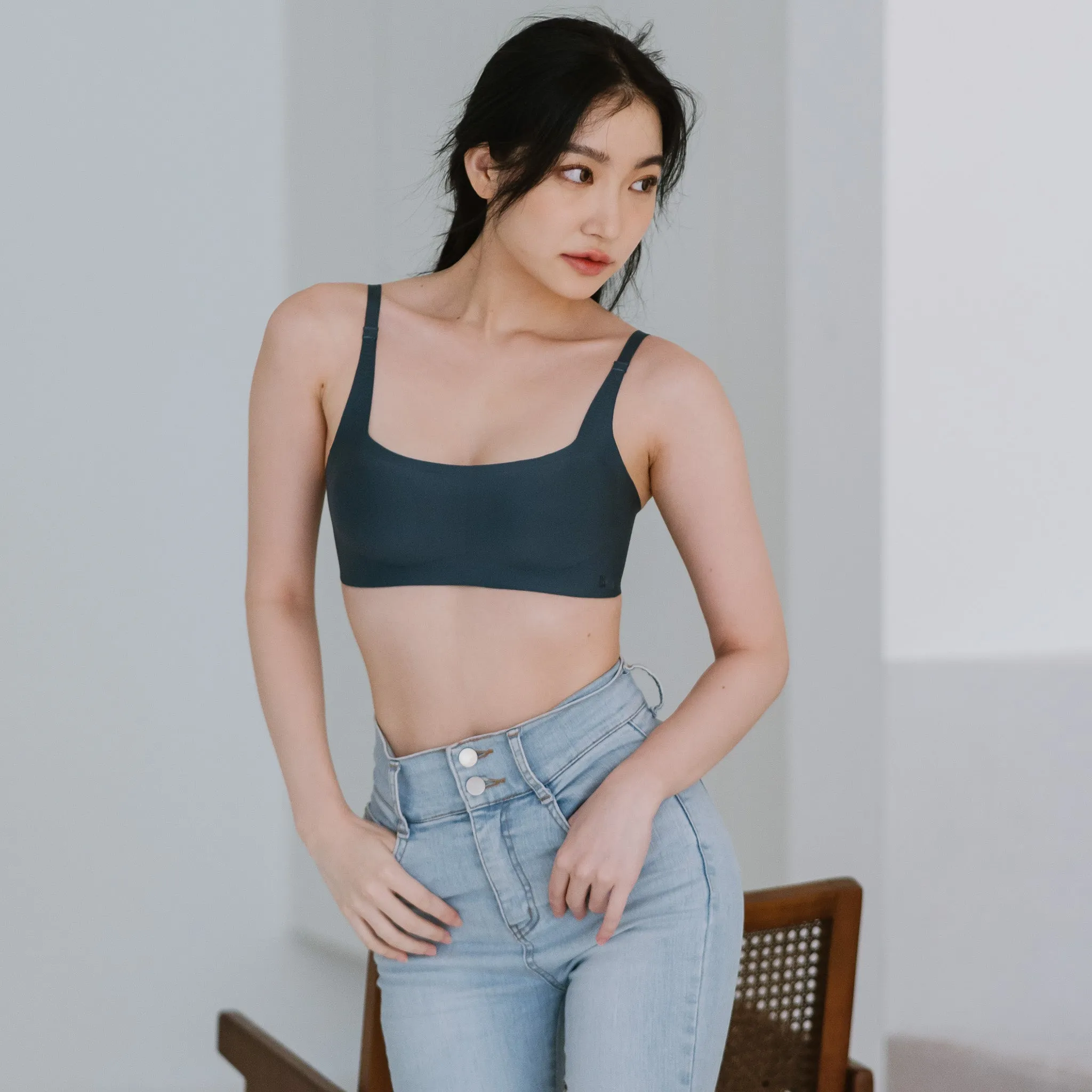 Air-ee Seamless Bra in Lush Teal - Square Neck (Signature Edition) *Limited Edition