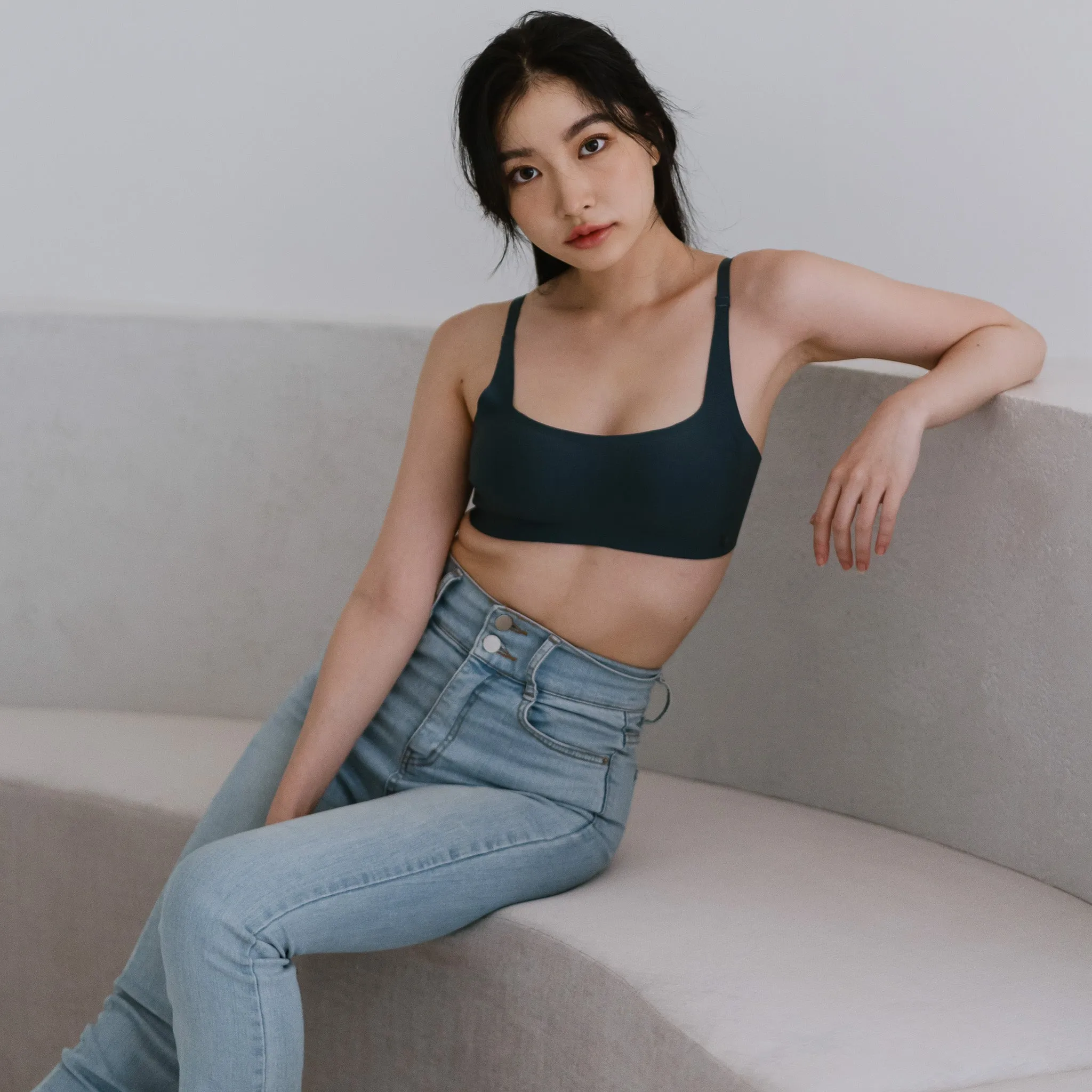 Air-ee Seamless Bra in Lush Teal - Square Neck (Signature Edition) *Limited Edition