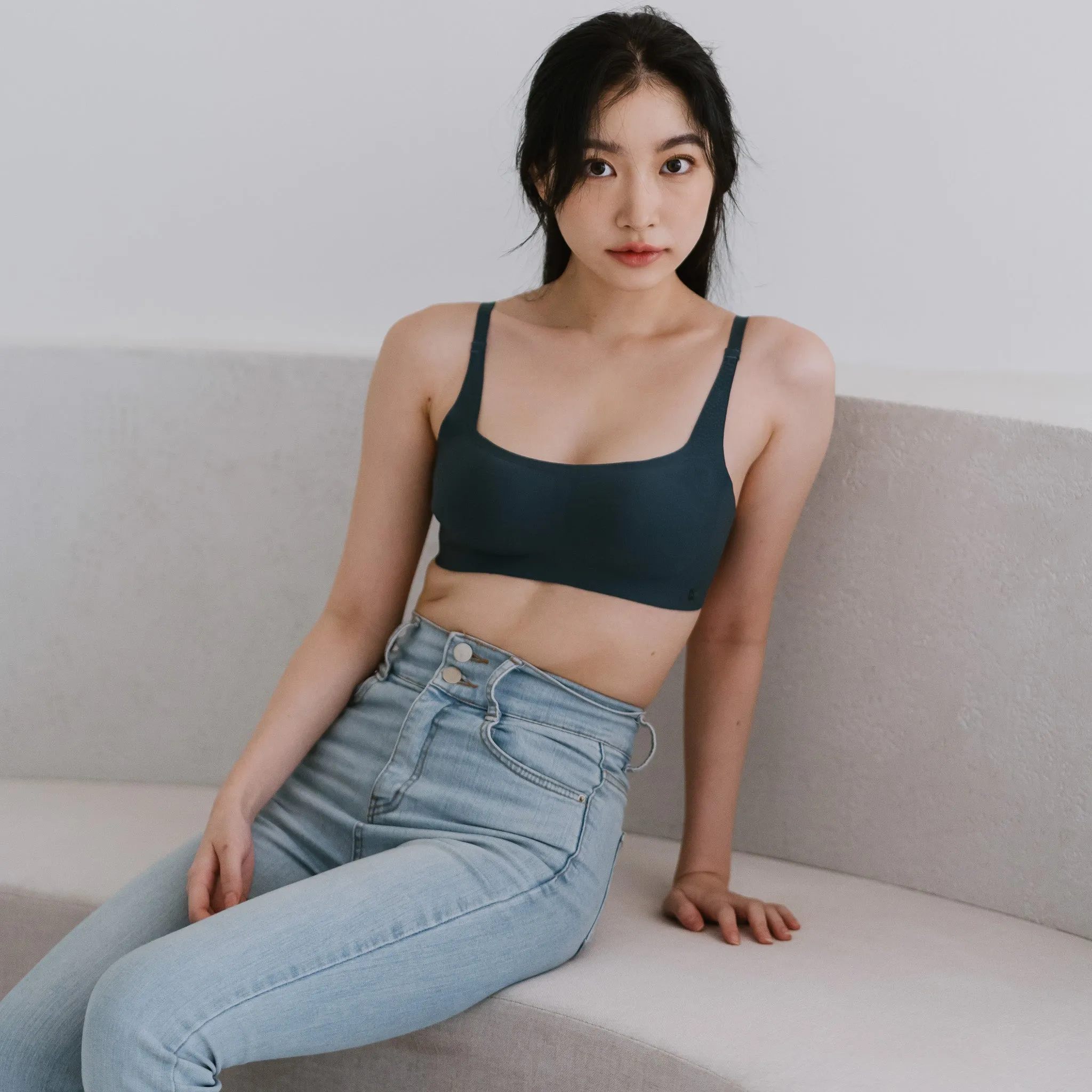 Air-ee Seamless Bra in Lush Teal - Square Neck (Signature Edition) *Limited Edition