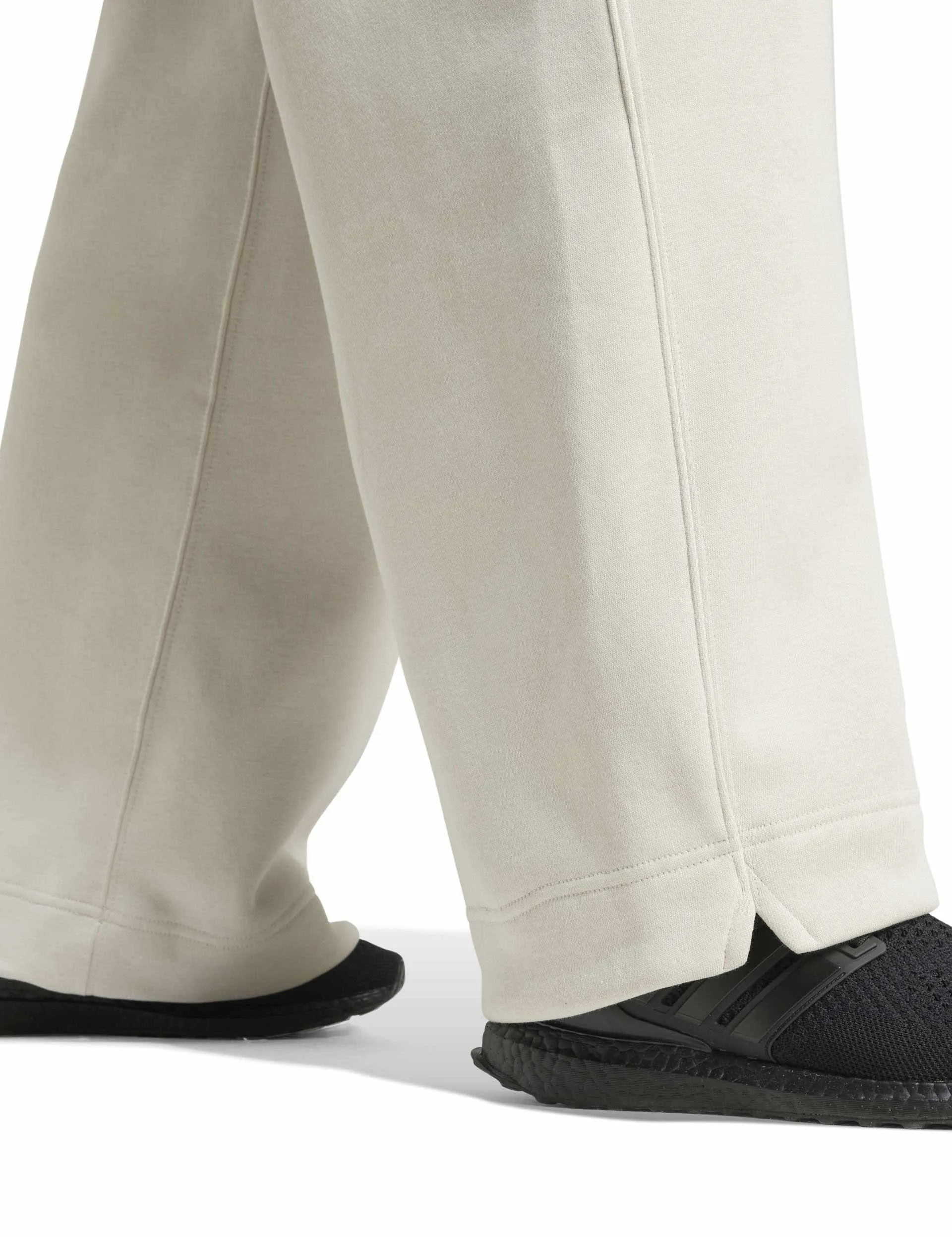 ALL SZN Fleece Loose Wide-Leg Pants - Wonder Alumina
