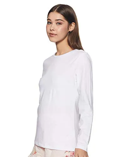Amazon Brand - Symbol Women's Regular T-Shirt (AW20SYTSEPPFS1_Multicolor 1 XL)(Pack of 2)