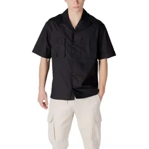 Antony Morato Black V Neck Button Shirt