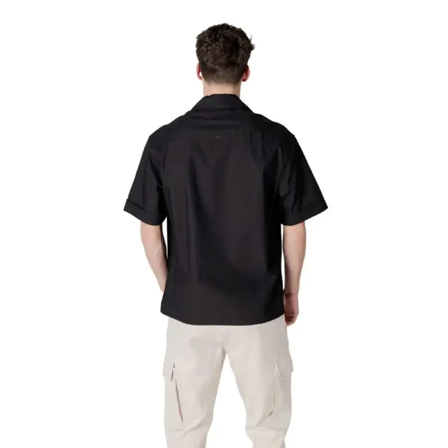 Antony Morato Black V Neck Button Shirt