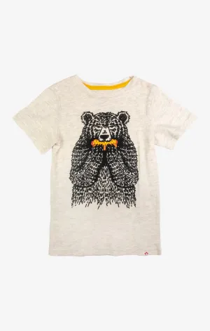Appaman Hangry Bear Tee Cloud Heather