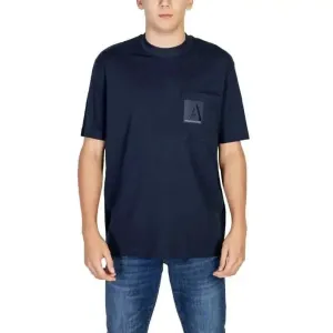 Armani Exchange Men's Blue Short Sleeve T-Shirt