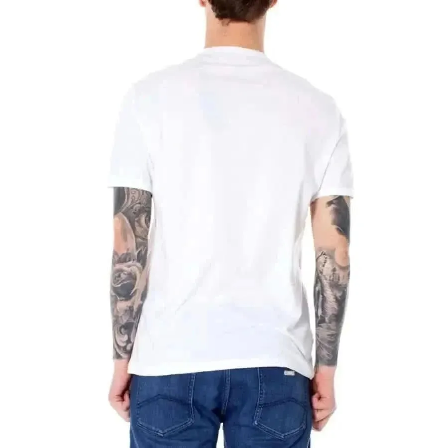 Armani Exchange Men's White Cotton T-Shirt