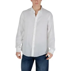 Armani Exchange Men's White Linen Shirt