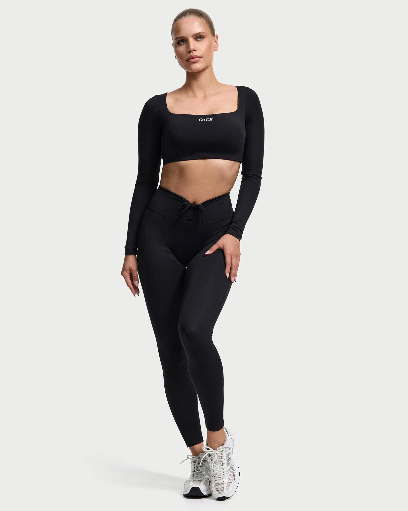 Aura Laced Nylon Leggings