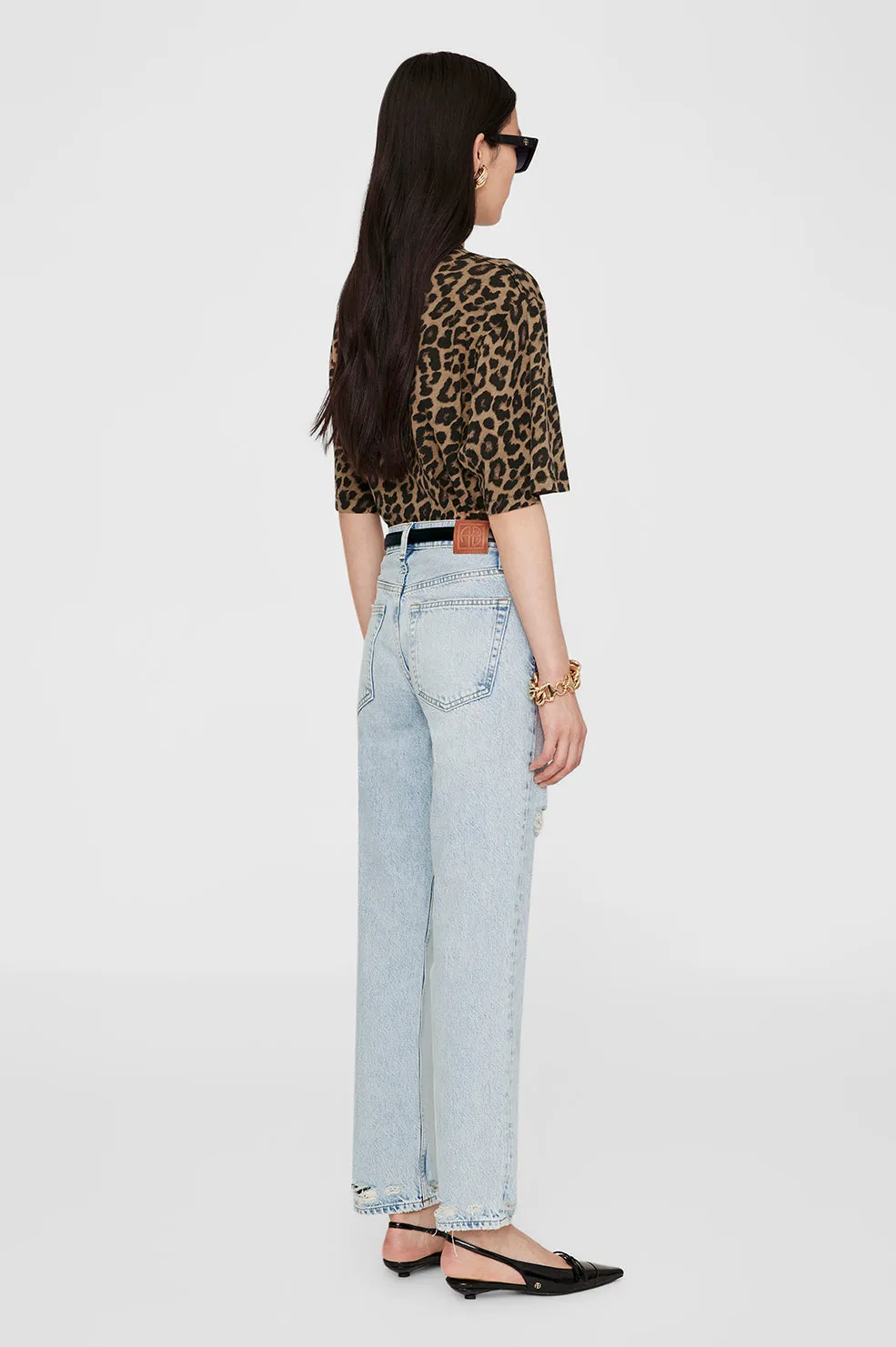 Avi Tee - Black And Brown Leopard