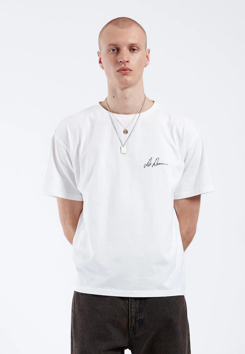 Bace Tee - Off White Small Script
