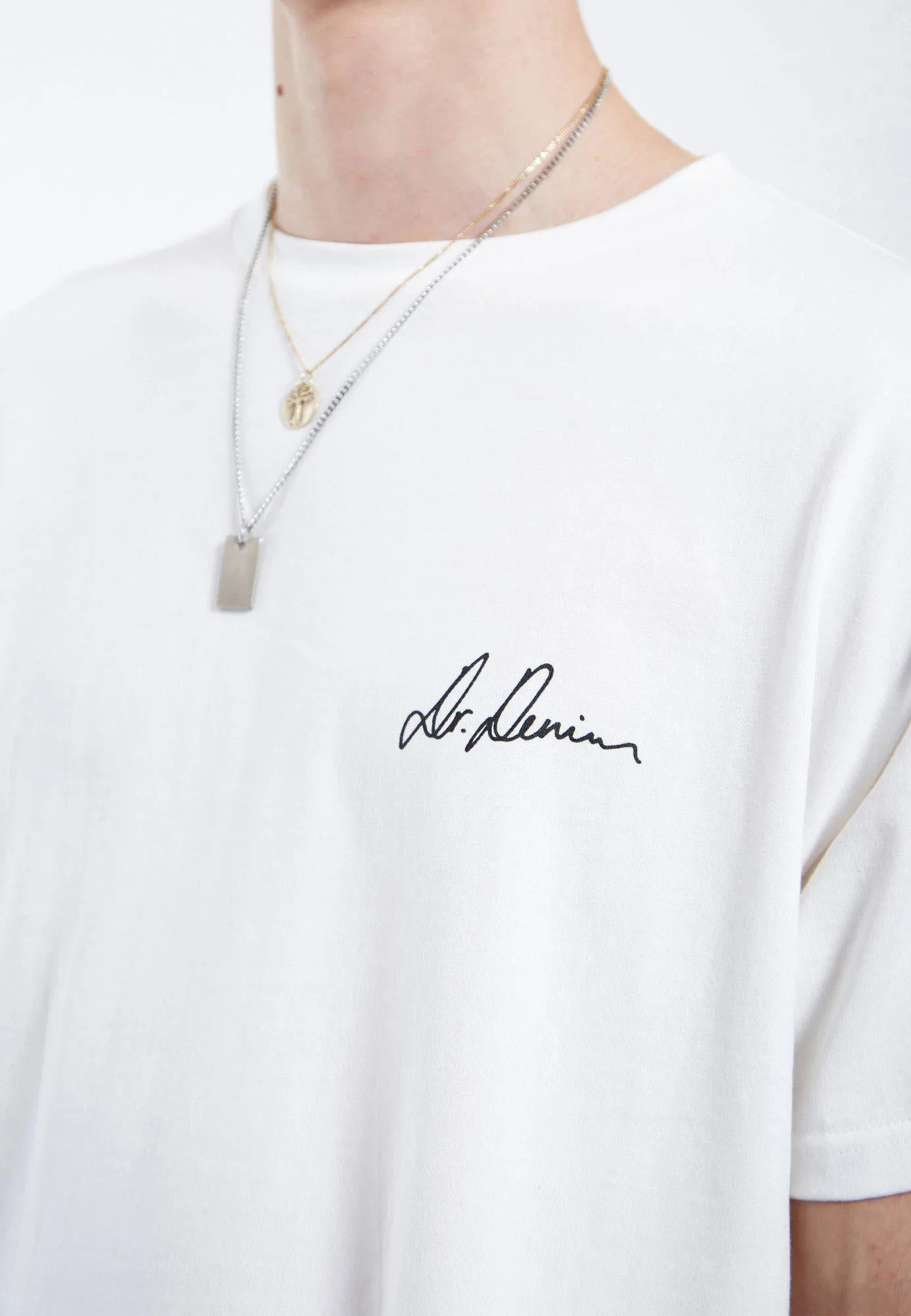 Bace Tee - Off White Small Script