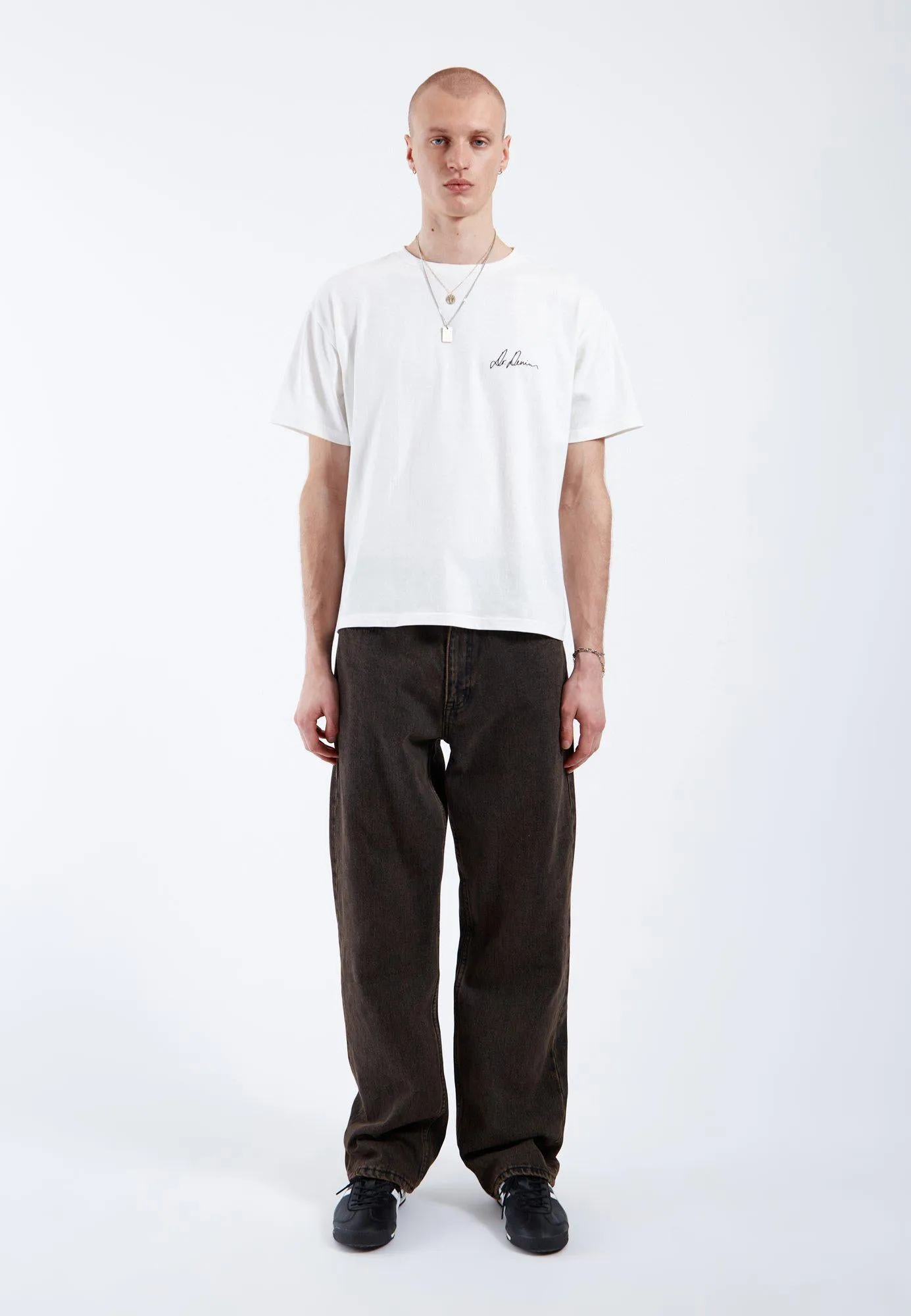 Bace Tee - Off White Small Script