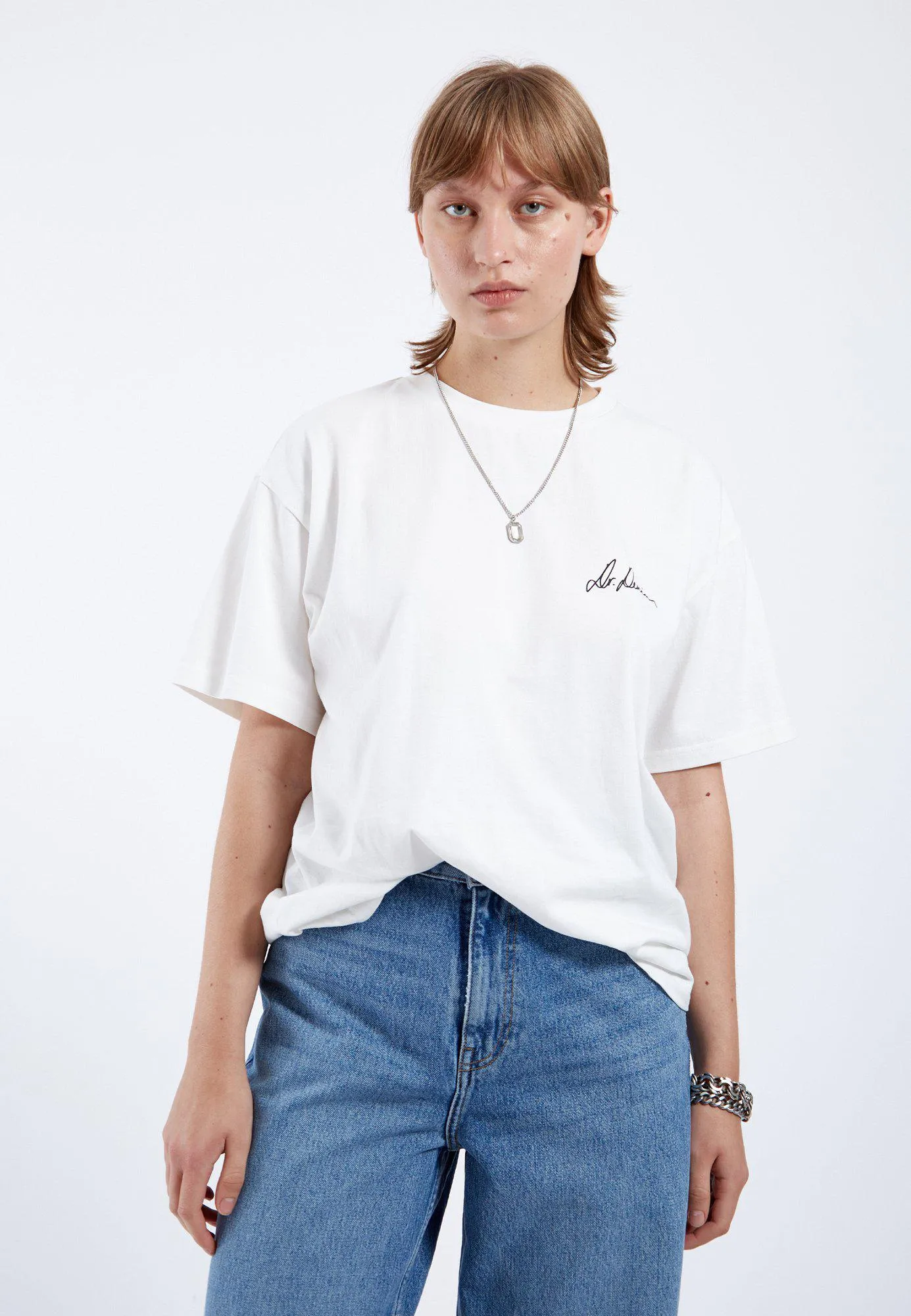 Bace Tee - Off White Small Script