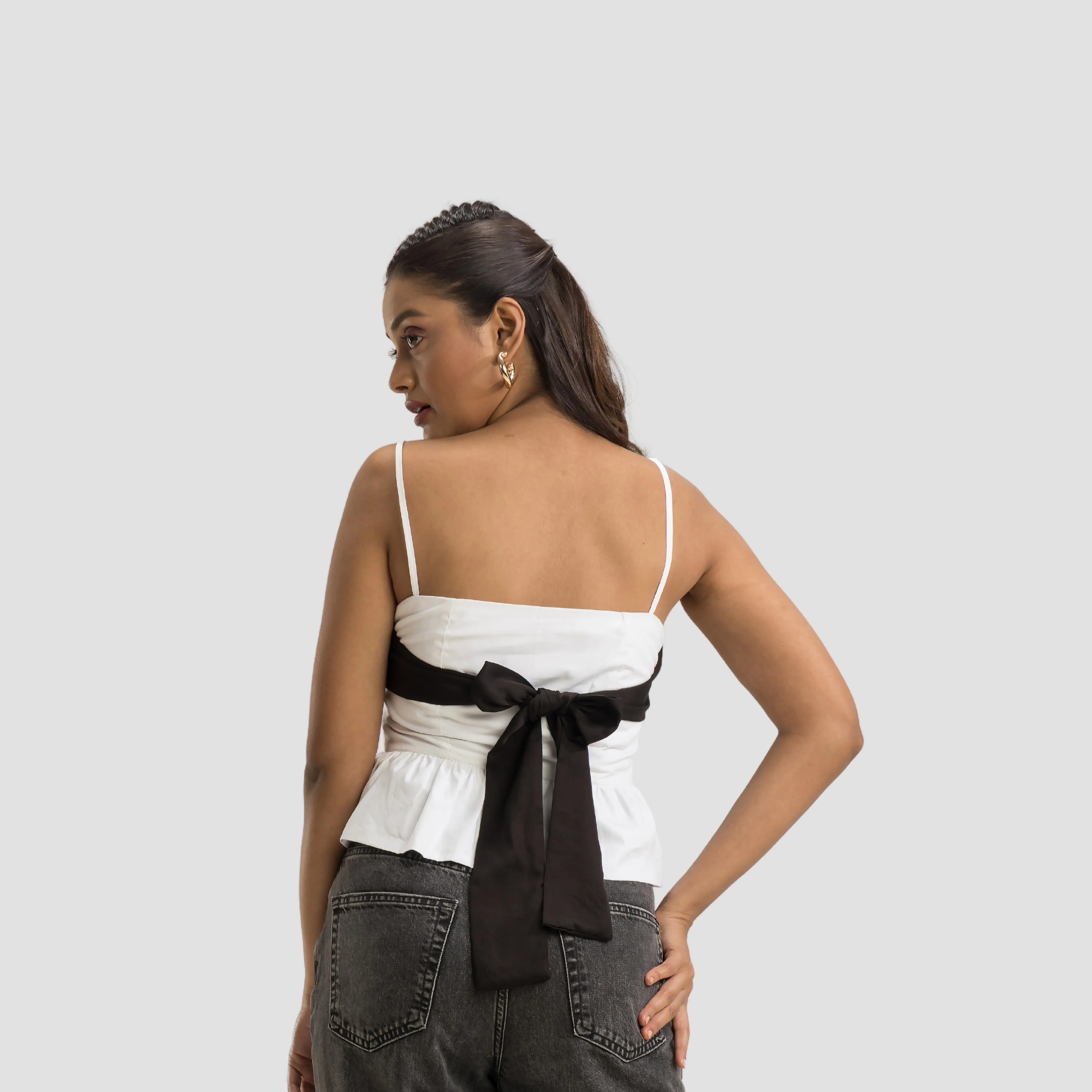 Back Bow Crop Top