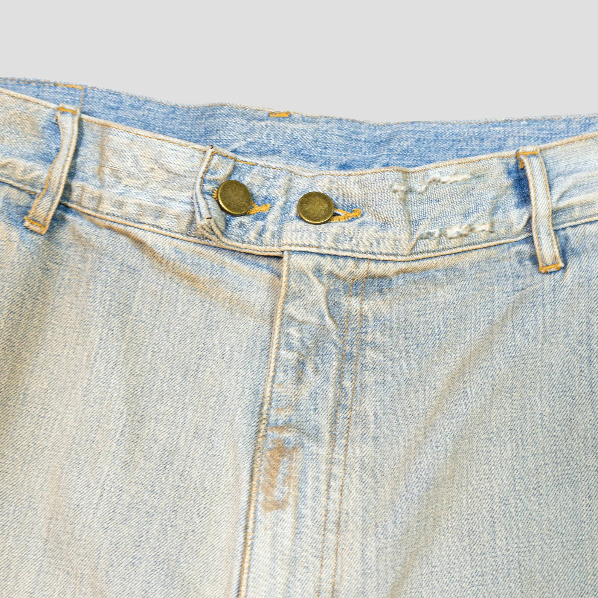 BAGGY MOTO JEAN SHORTS