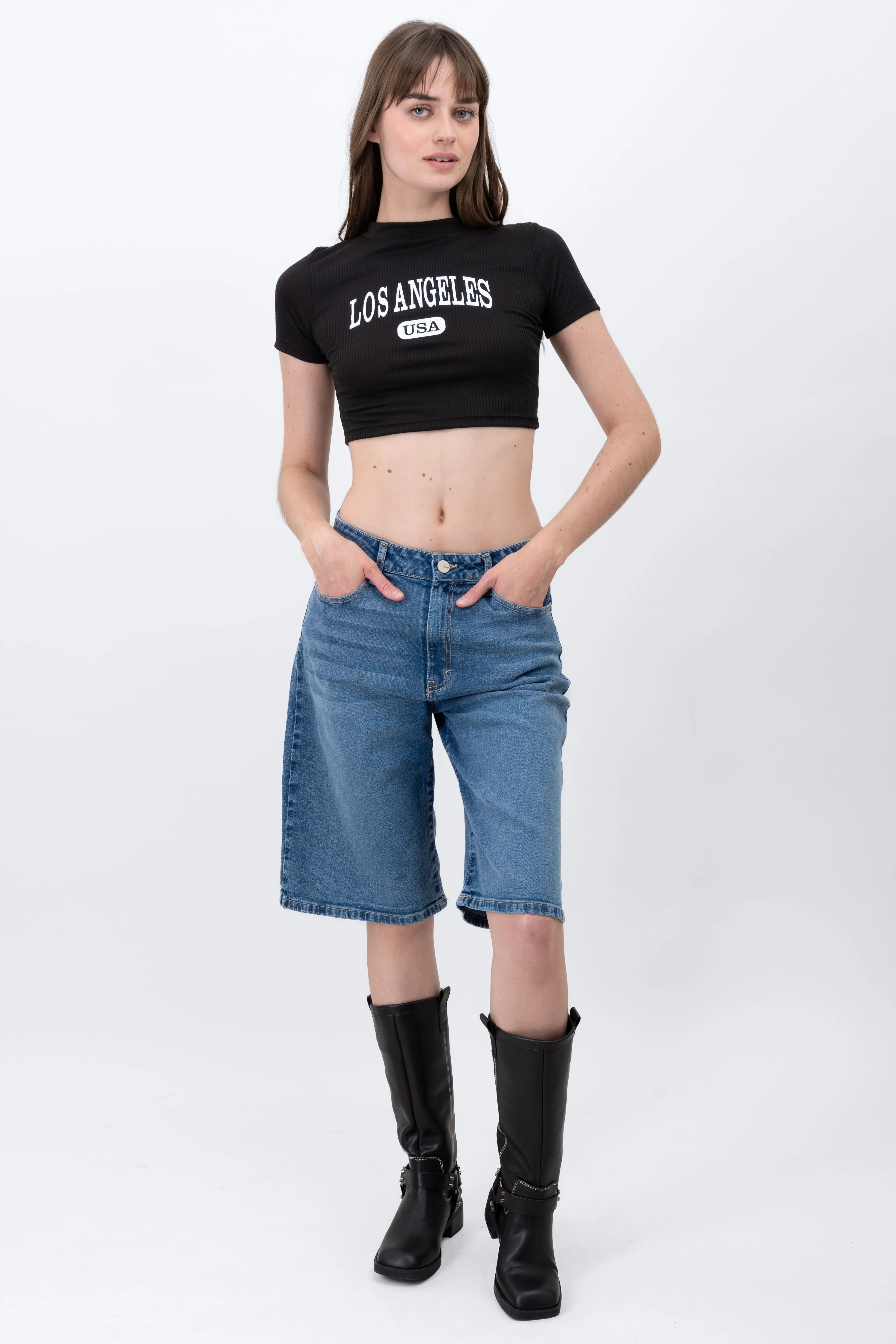 Baggy Short Cintura Baja