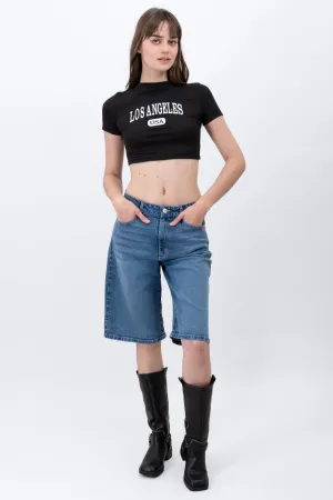 Baggy Short Cintura Baja