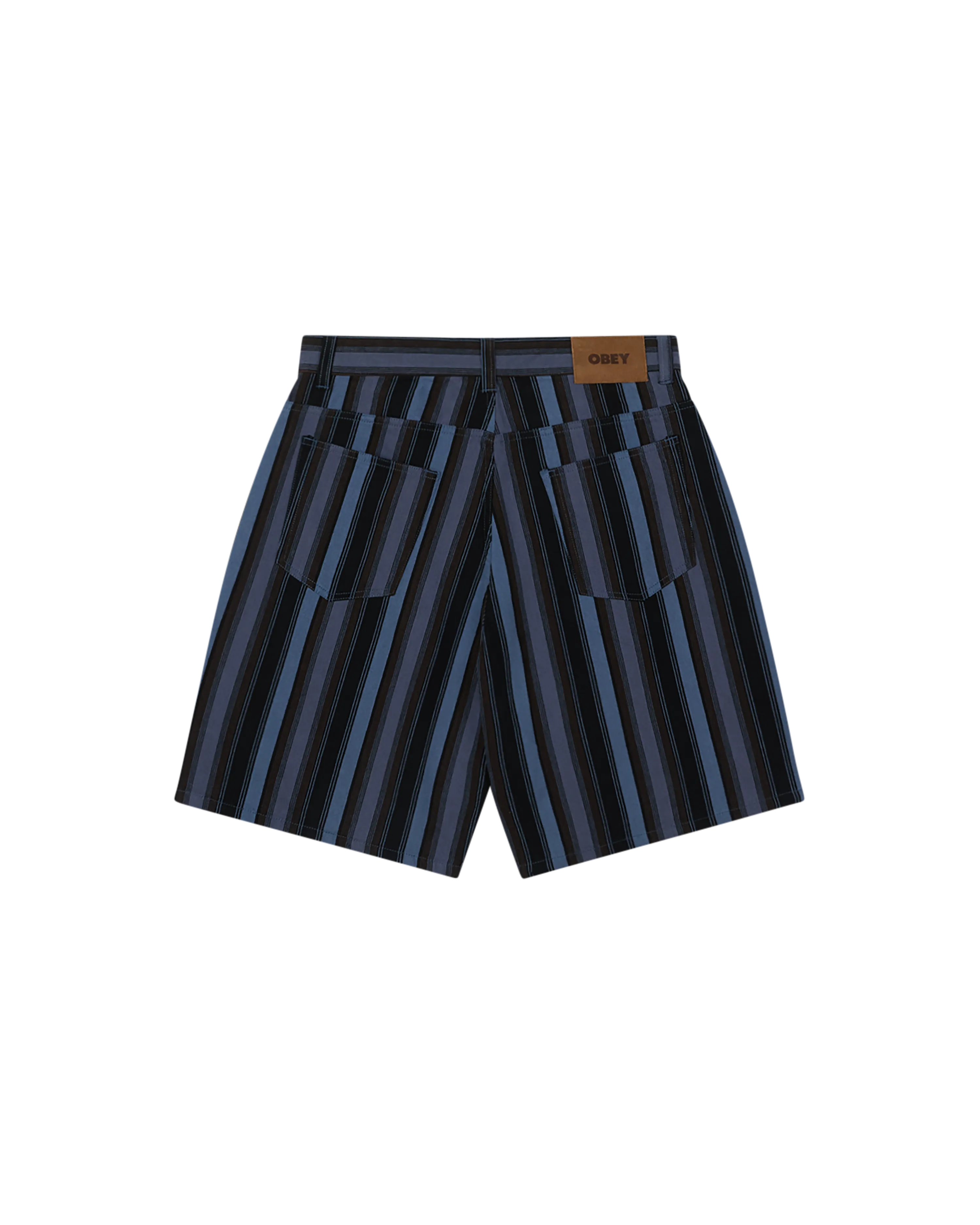 BAJA STRIPE BAGGY DENIM SHORT