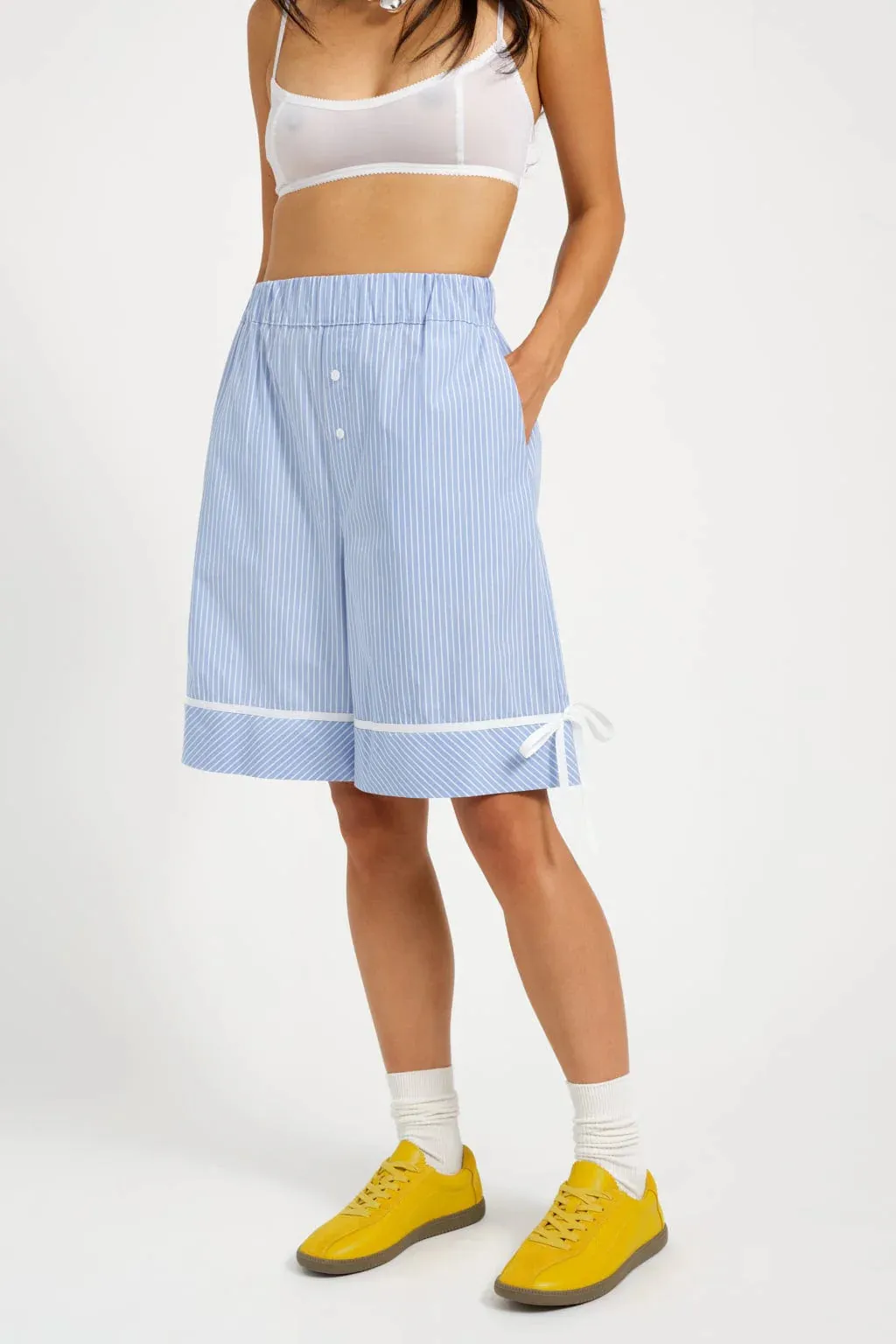 Bauer Short - Blue Pinstripe