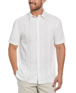 Big & Tall Geo Embroidered Panel Shirt