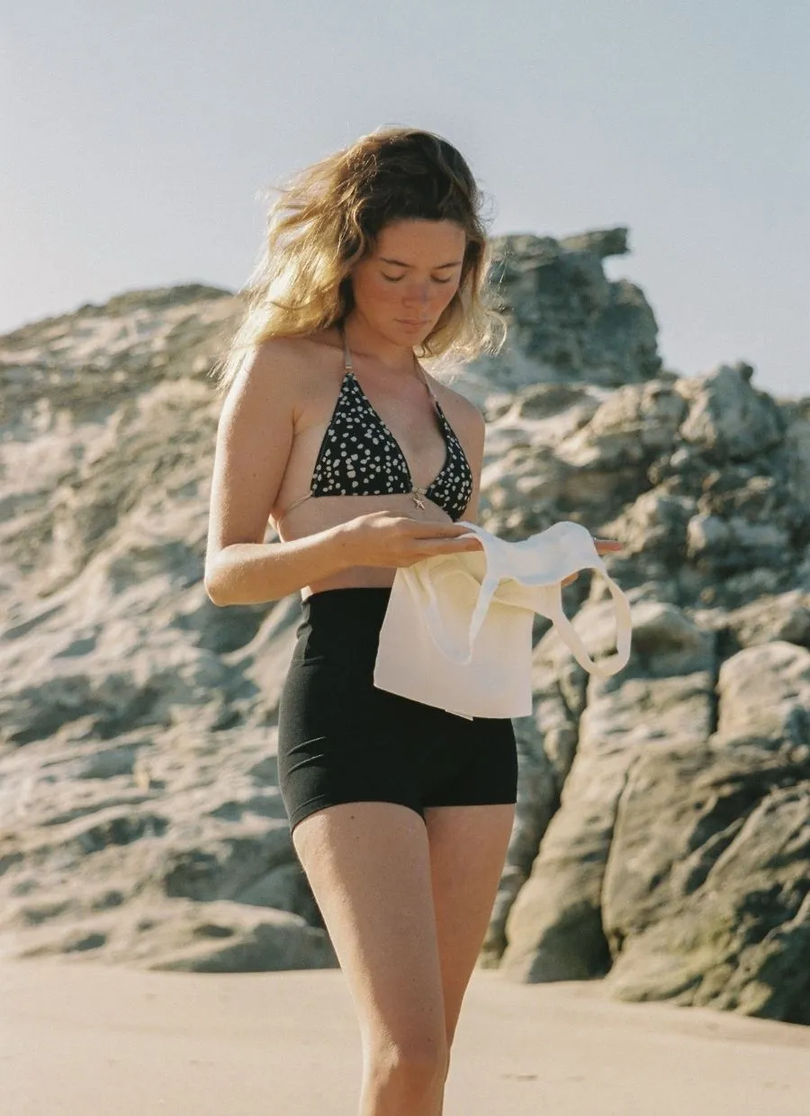 Bikini Top Nova - Minimal Dots Black