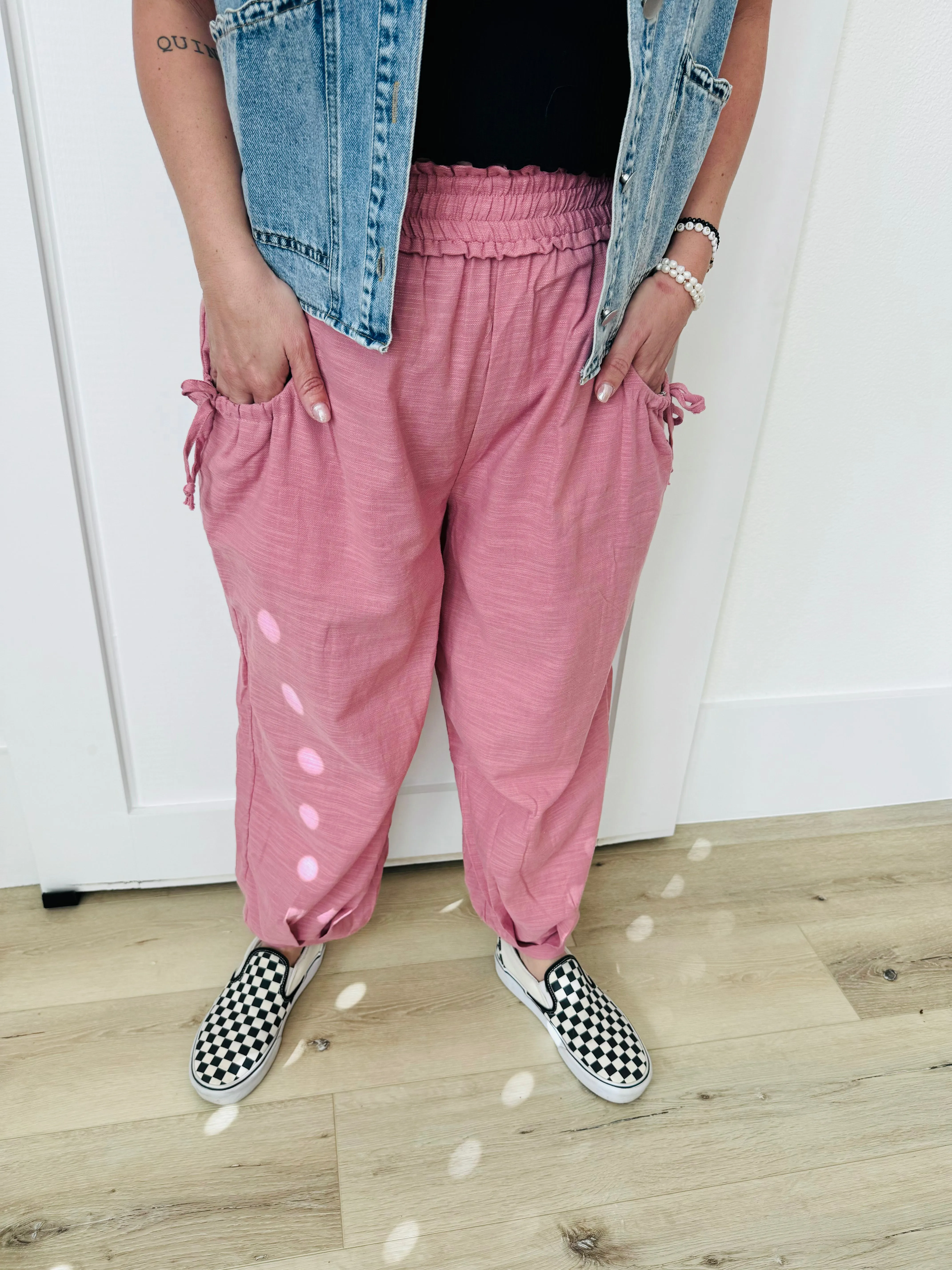 Billowy Pants- MAUVE