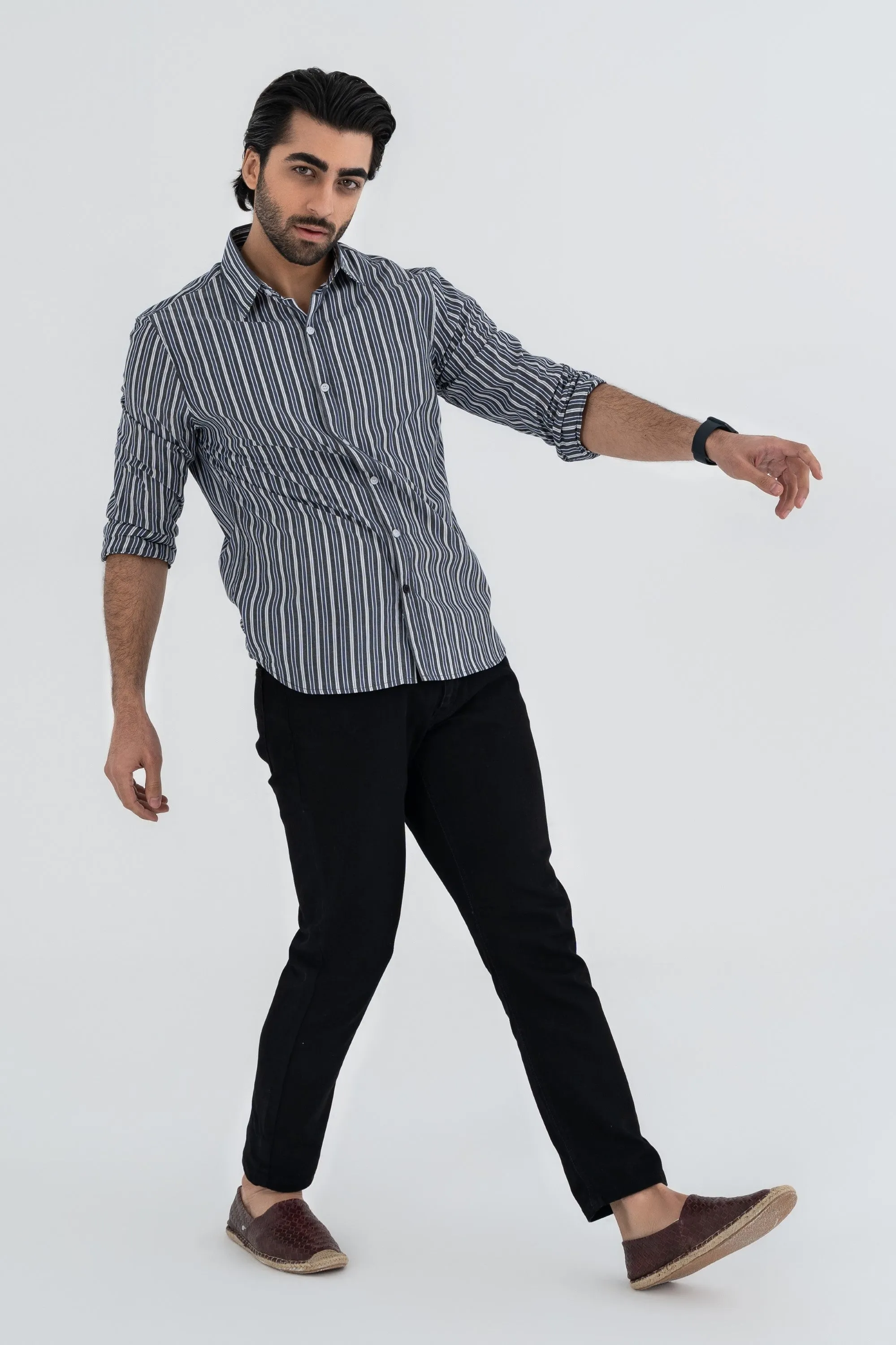 Black and White Checkered Shirt
