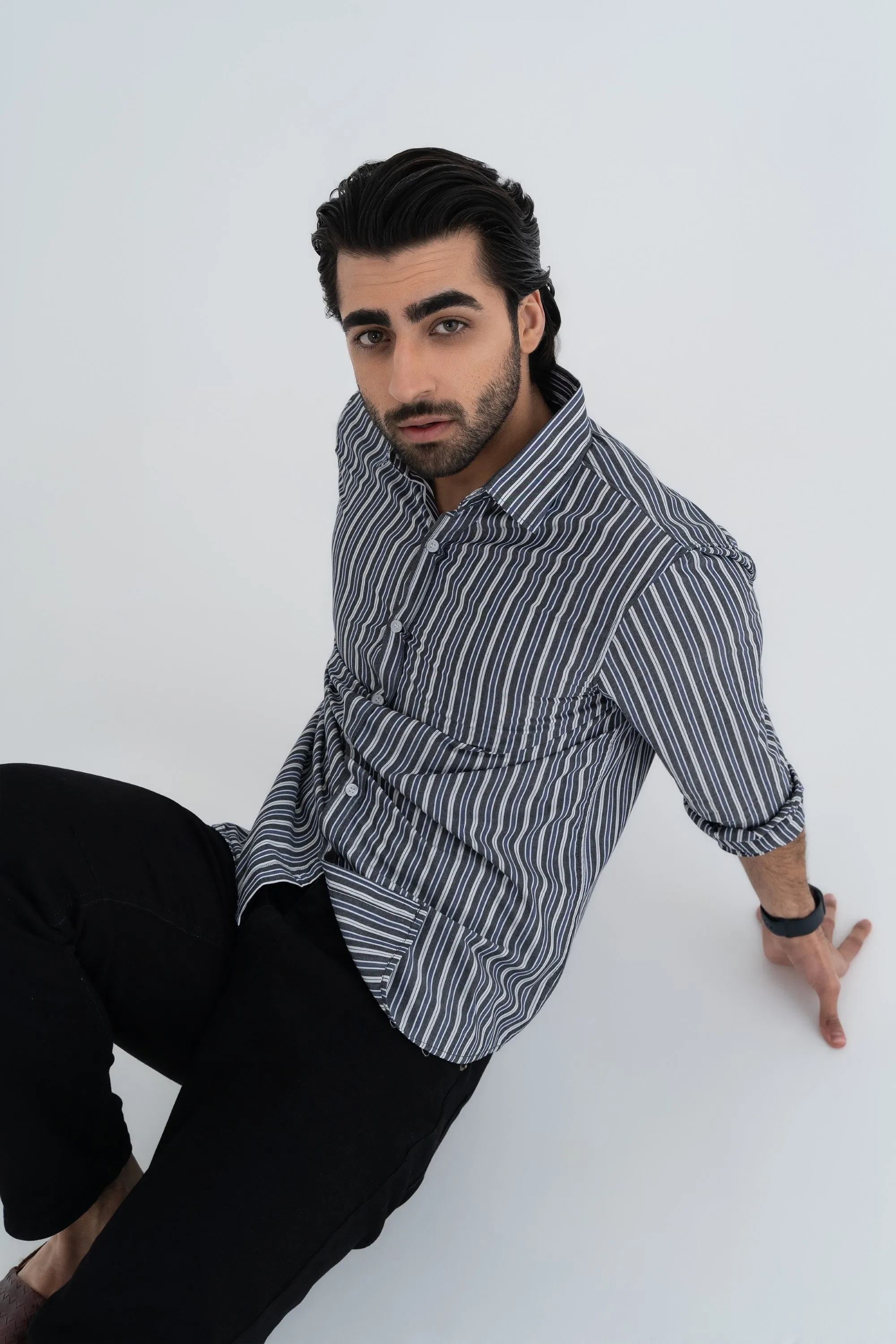 Black and White Checkered Shirt
