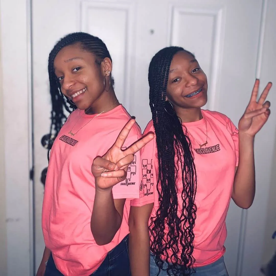 Black SA Outline | Pink Tee (Outline Checkered Drippin Sleeves)