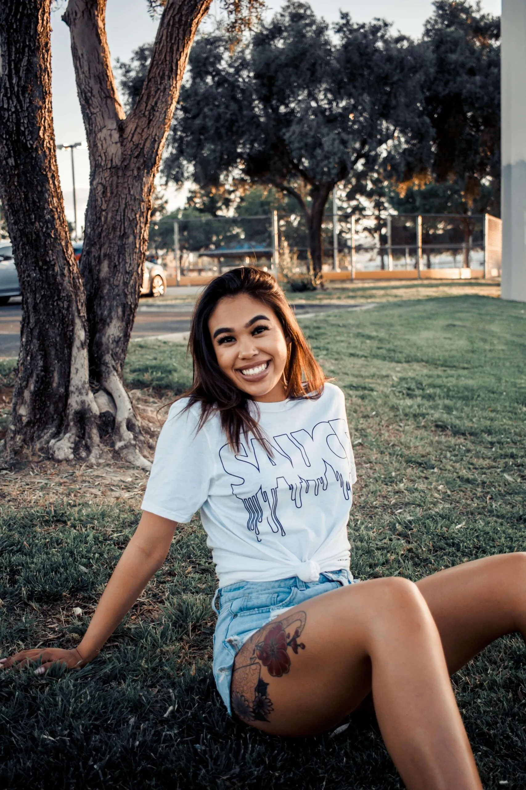 Black Sauce Outline | White Tee