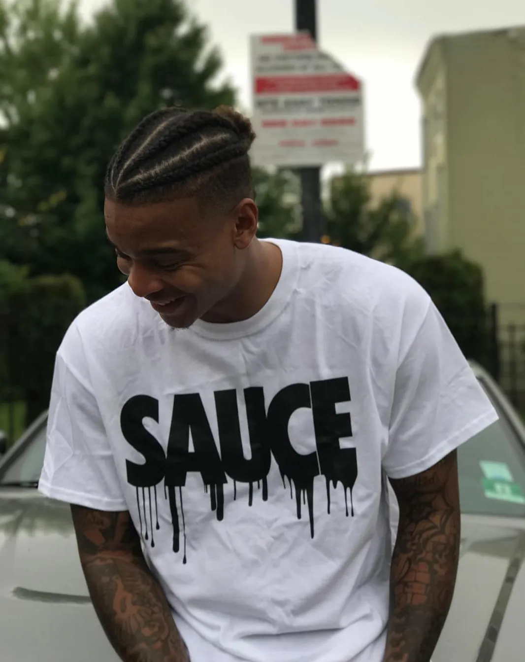 Black Sauce | White Tee