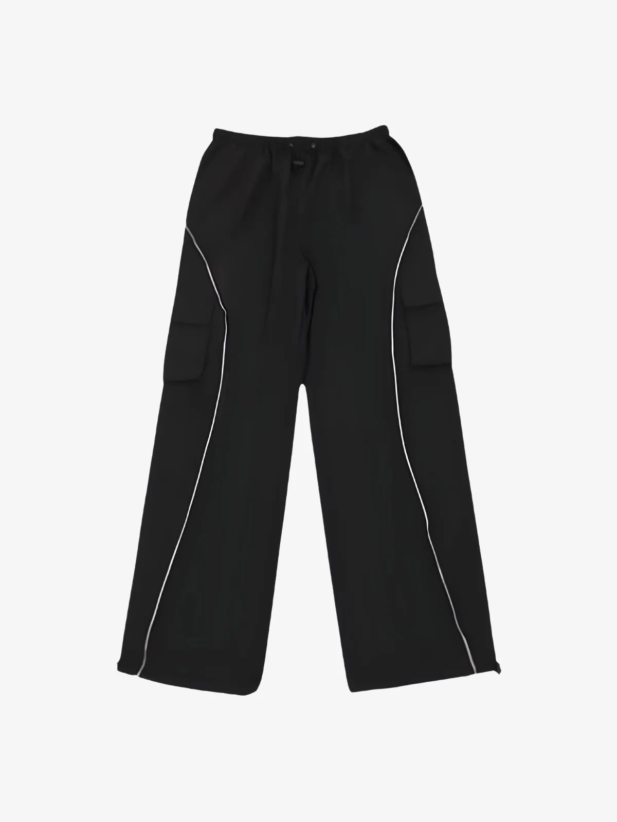 BLACK SPORT CARGO TRACK PANTS