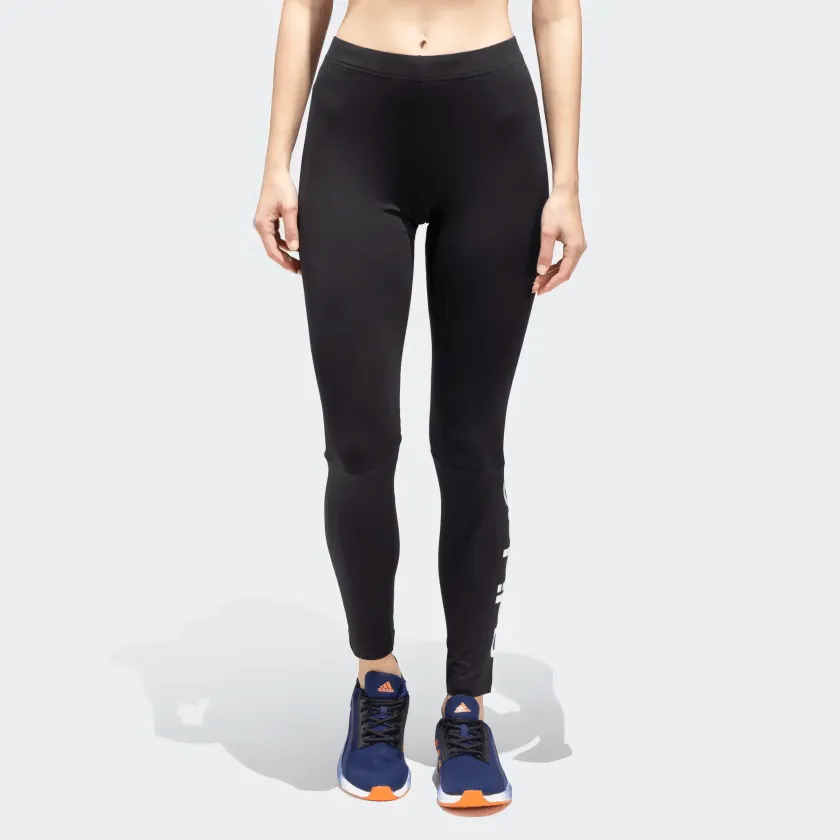 BLACK / WHITE ESSENTIALS LINEAR TIGHTS