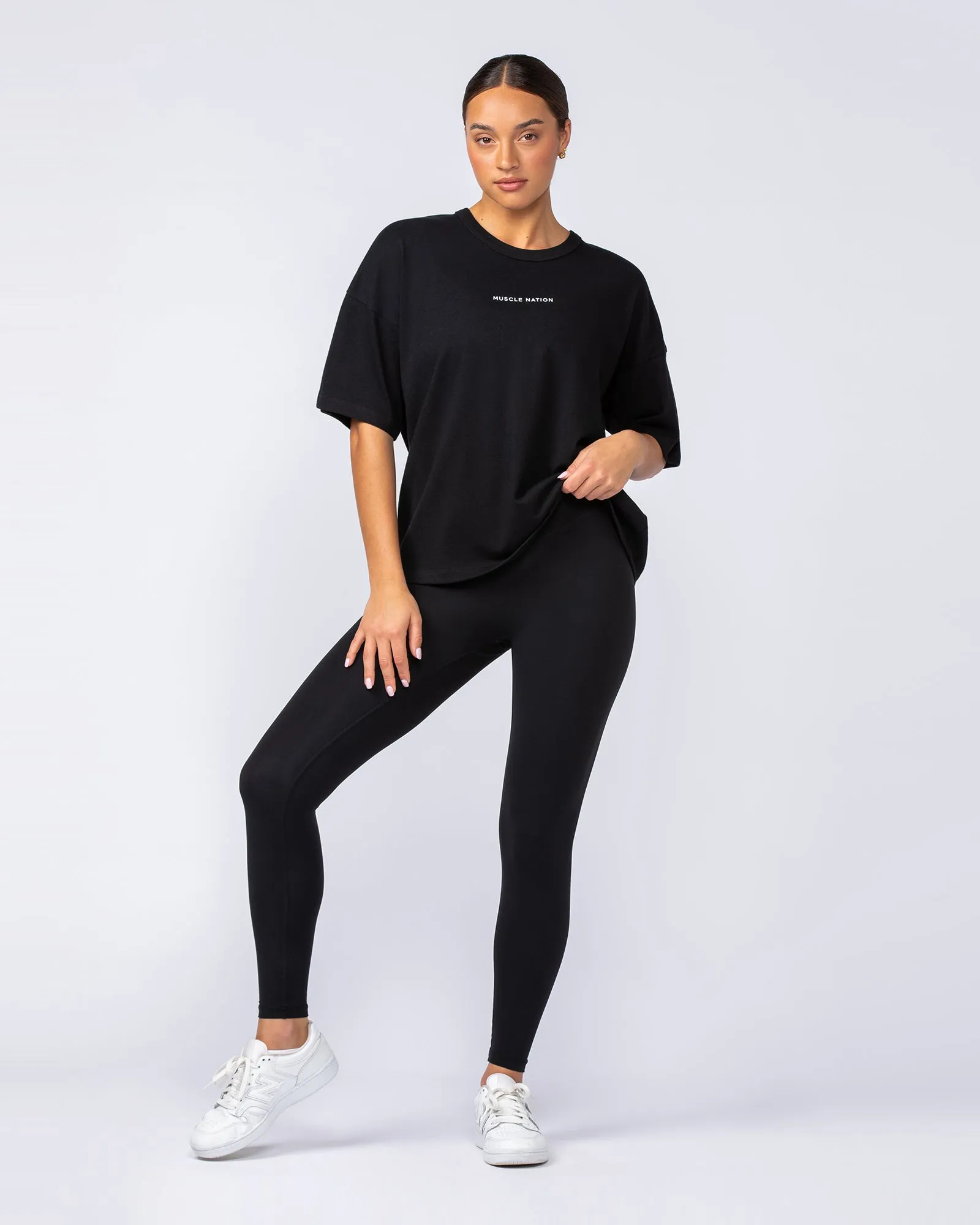 Boxy Fit Tee - Black