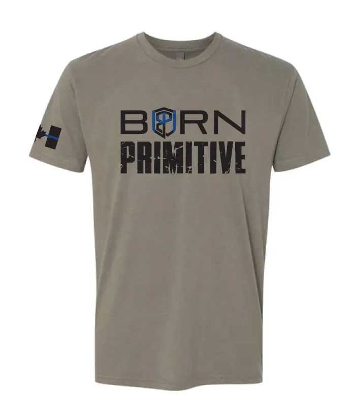 Brand Tee Thin Blue Line (Sand)