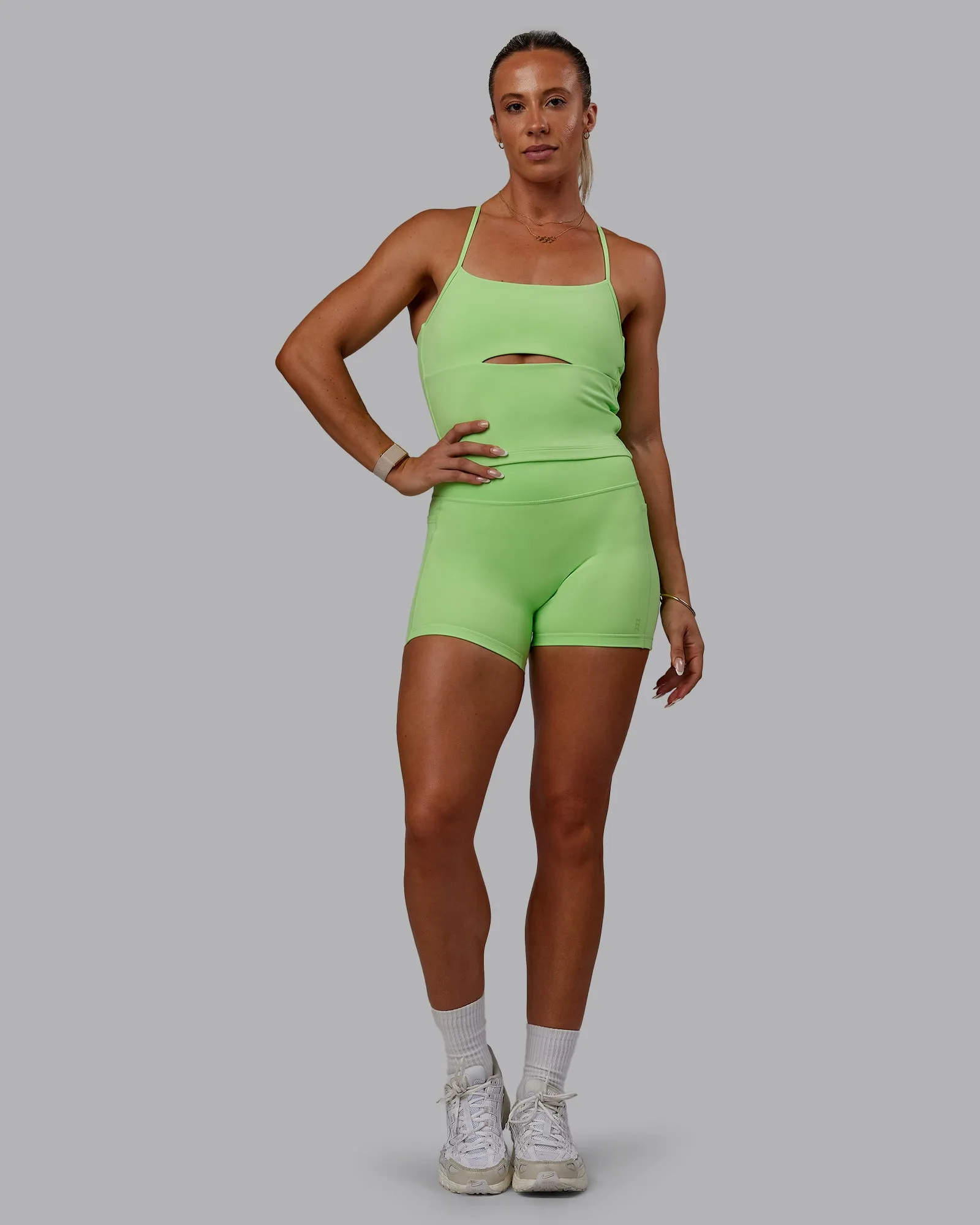 Bree Masters Form Shelf Bra Tank - Pastel Lime
