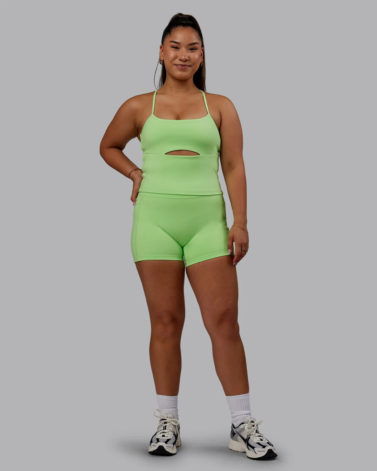 Bree Masters Form Shelf Bra Tank - Pastel Lime