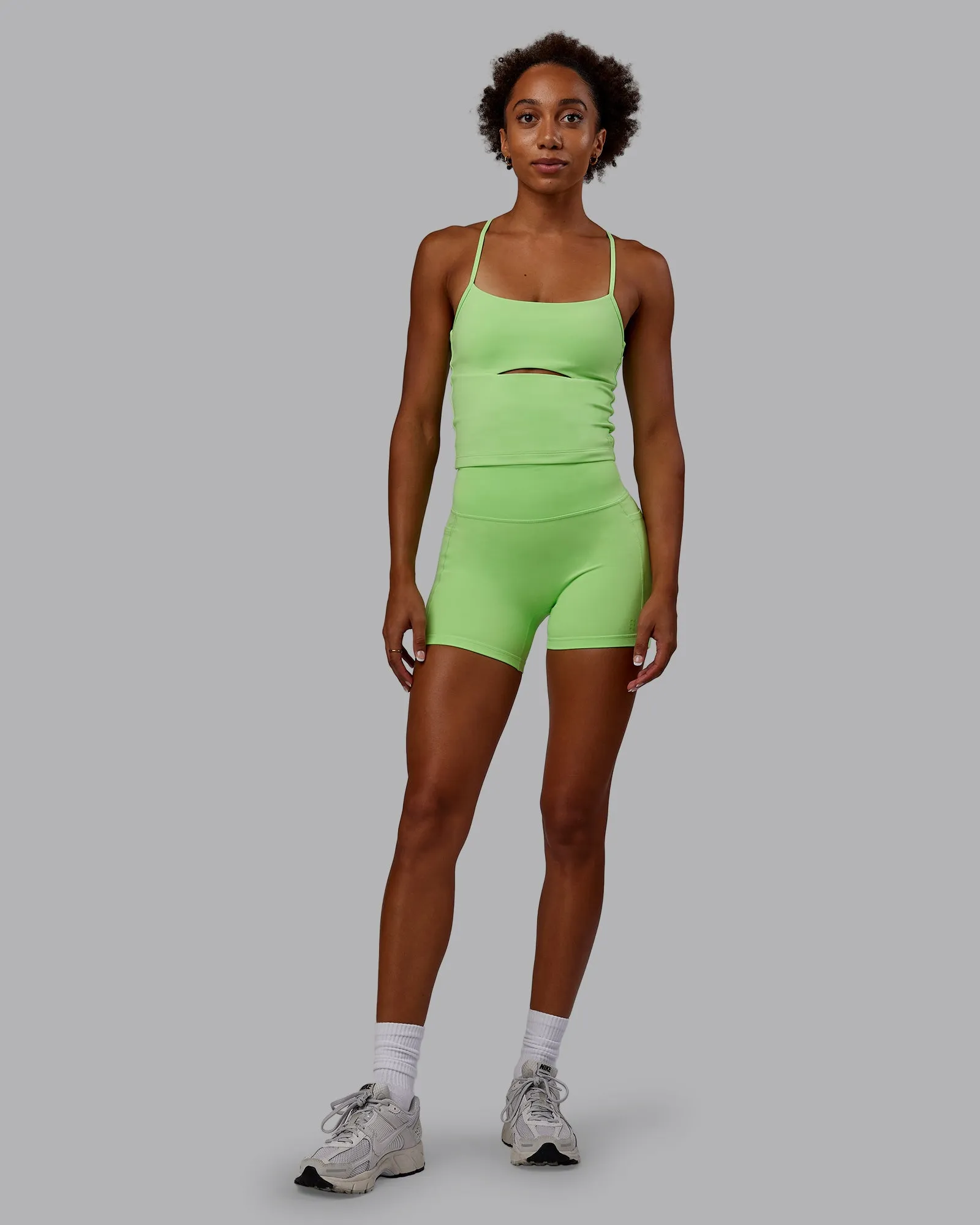 Bree Masters Form Shelf Bra Tank - Pastel Lime