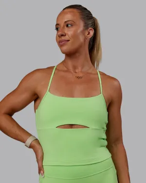 Bree Masters Form Shelf Bra Tank - Pastel Lime