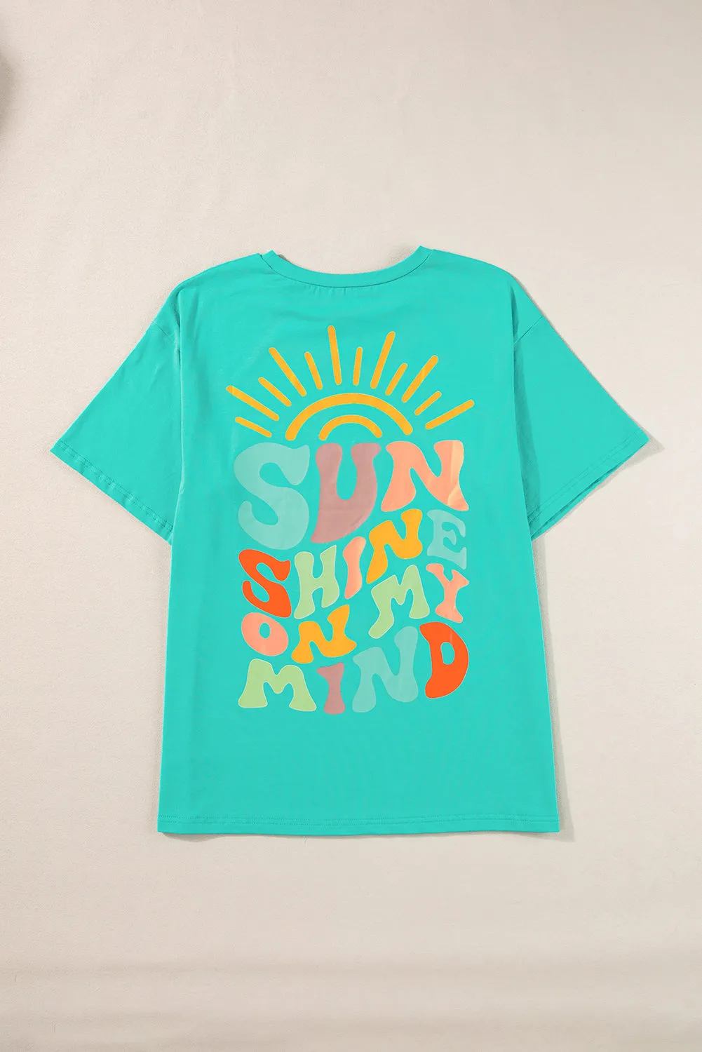 Bright Pink SUNSHINE ON MY MIND Graphic Tee