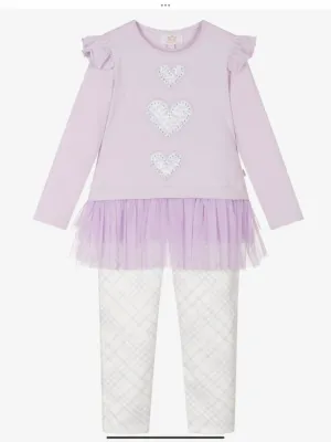 Caramelo kids lilac leggings set.    08231809